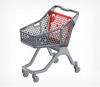 Покупательская тележка SURF-S пластиковая покупательская тележка - Профессиональный подбор оборудования для Вашего магазина